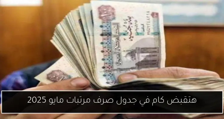 هتقبض كام في جدول صرف مرتبات مايو 2025