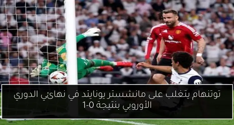 توتنهام يتغلب على مانشستر يونايتد في نهائي الدوري الأوروبي بنتيجة 0-1