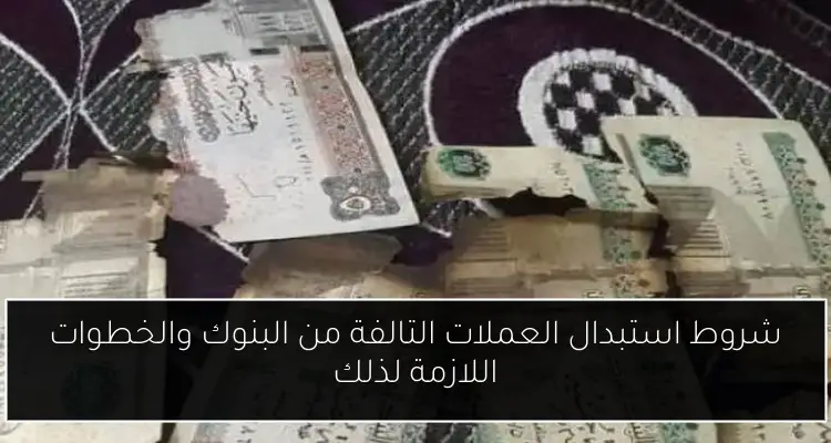 شروط استبدال العملات التالفة من البنوك والخطوات اللازمة لذلك