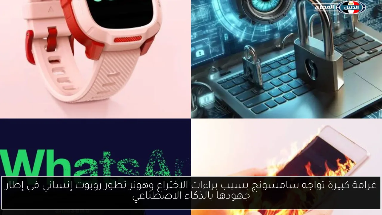 غرامة كبيرة تواجه سامسونج بسبب براءات الاختراع وهونر تطور روبوت إنساني في إطار جهودها بالذكاء الاصطناعي