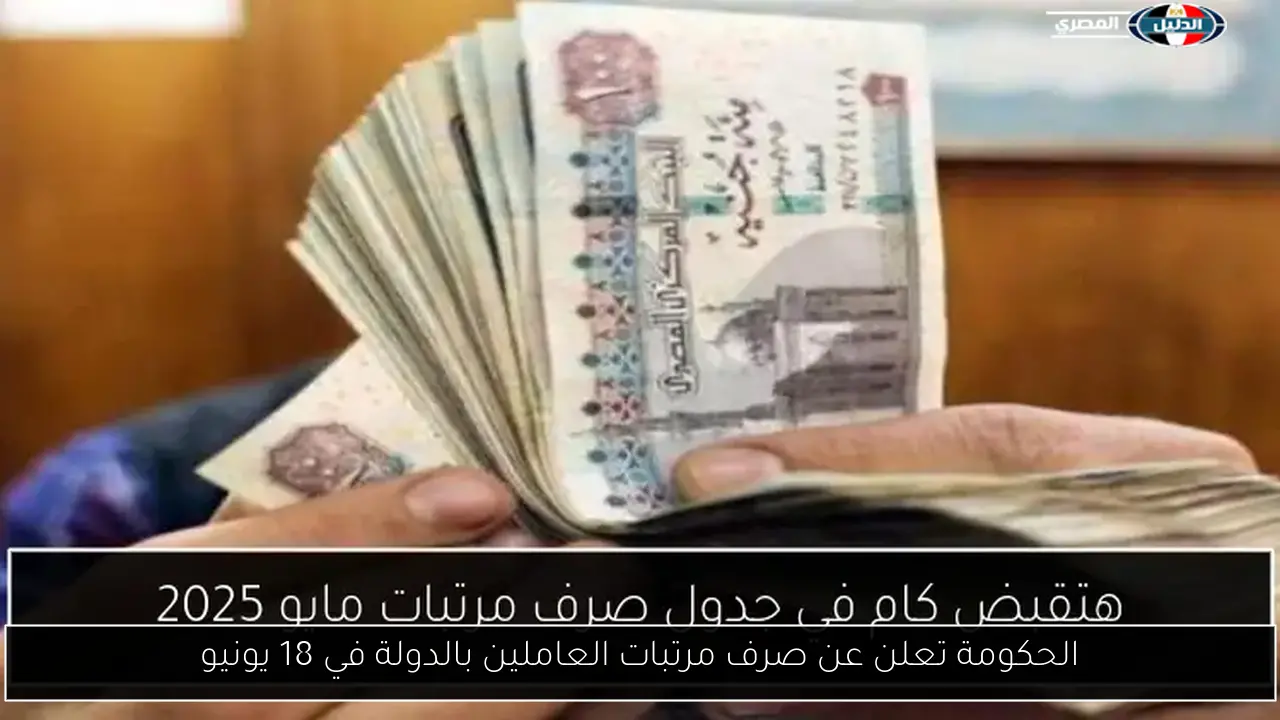 الحكومة تعلن عن صرف مرتبات العاملين بالدولة في 18 يونيو