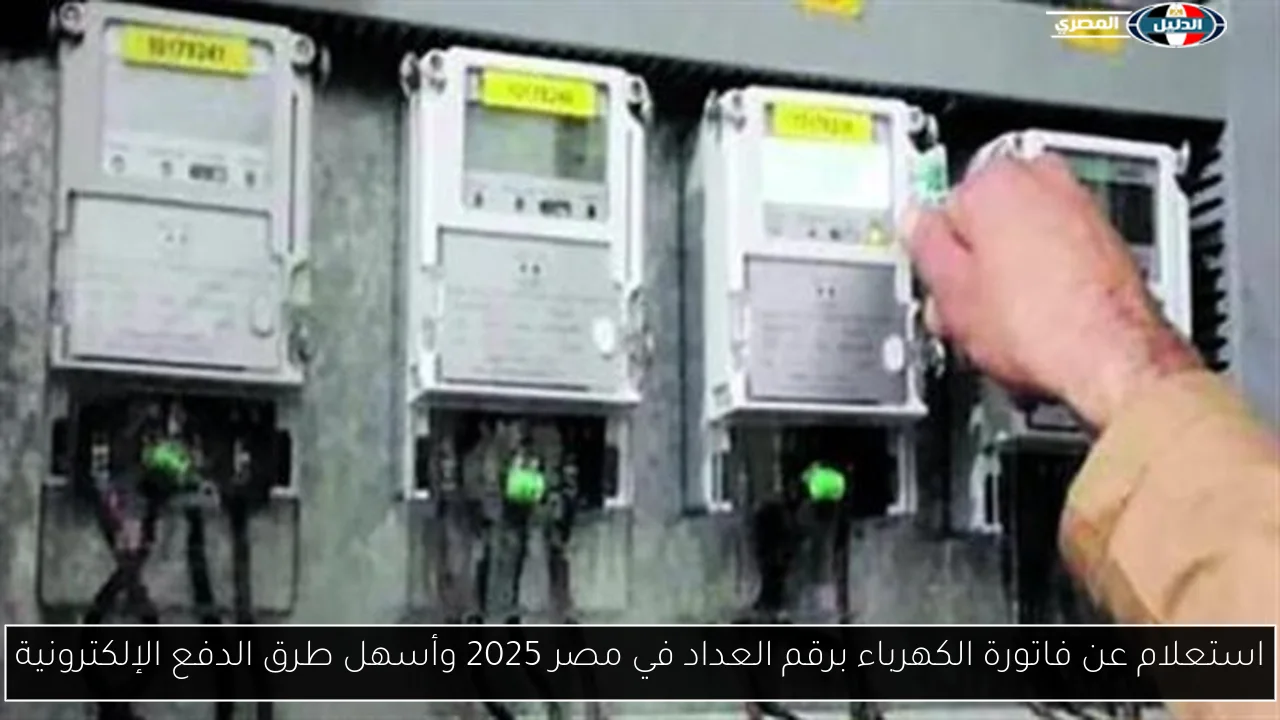 استعلام عن فاتورة الكهرباء برقم العداد في مصر 2025 وأسهل طرق الدفع الإلكترونية