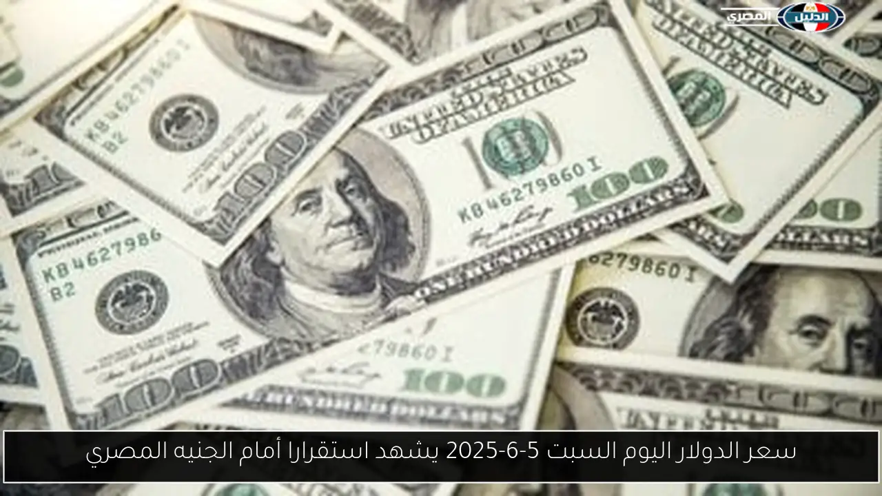سعر الدولار اليوم السبت 5-6-2025 يشهد استقرارا أمام الجنيه المصري