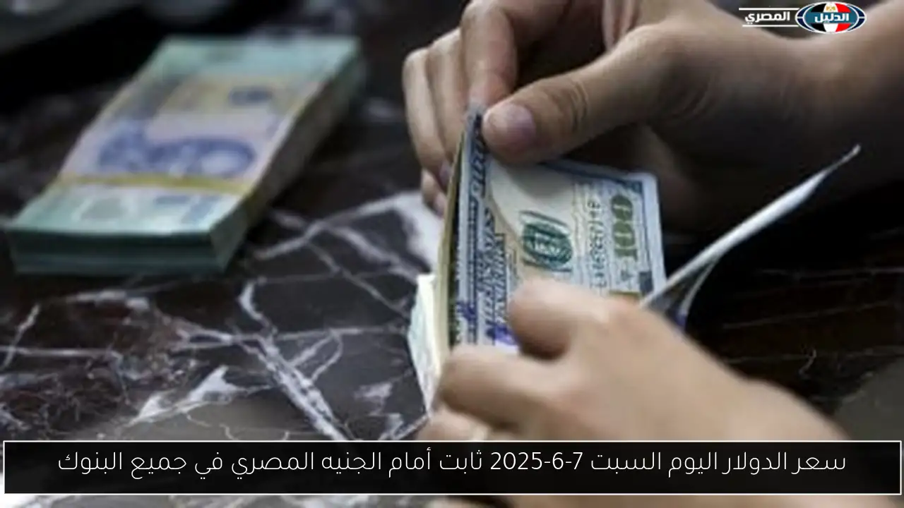 سعر الدولار اليوم السبت 7-6-2025 ثابت أمام الجنيه المصري في جميع البنوك