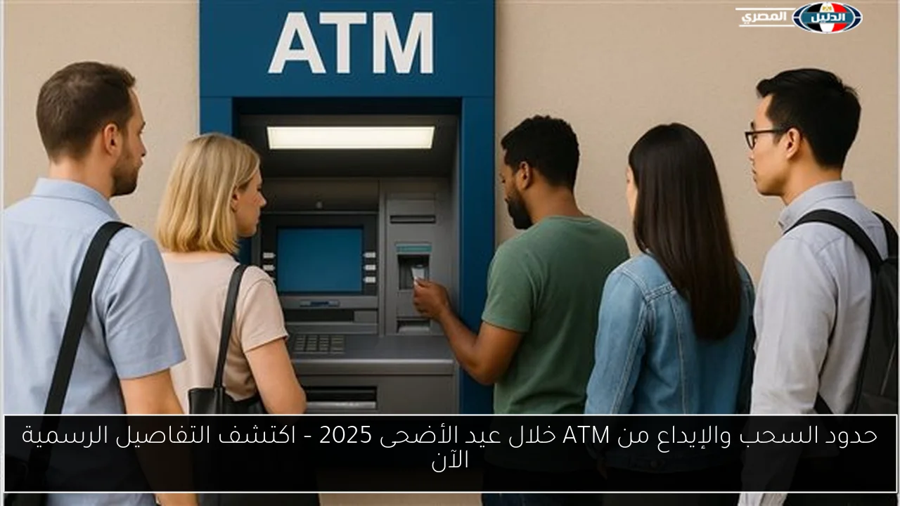 حدود السحب والإيداع من ATM خلال عيد الأضحى 2025 – اكتشف التفاصيل الرسمية الآن