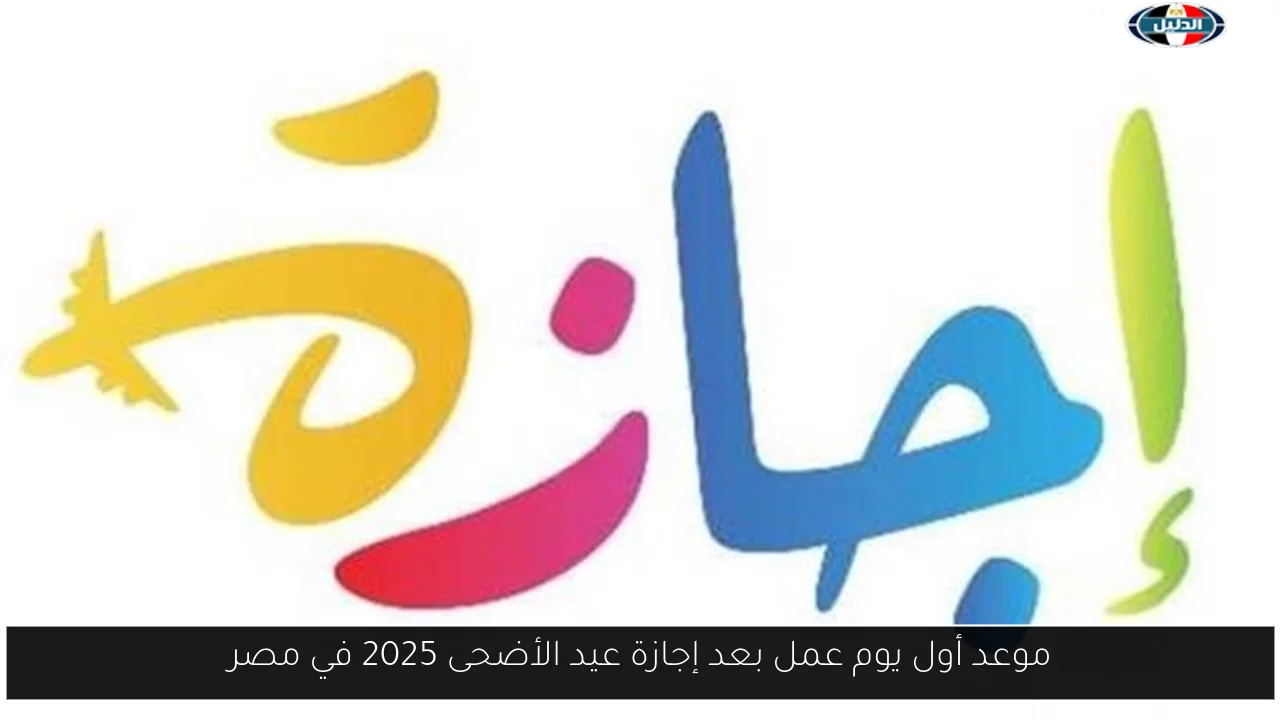 موعد أول يوم عمل بعد إجازة عيد الأضحى 2025 في مصر