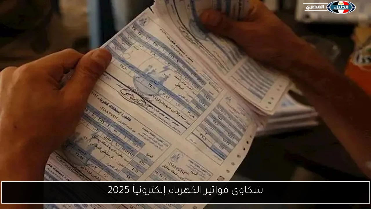 شكاوى فواتير الكهرباء إلكترونياً 2025