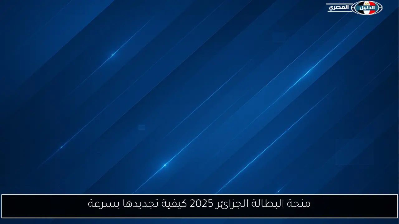 منحة البطالة الجزائر 2025 كيفية تجديدها بسرعة