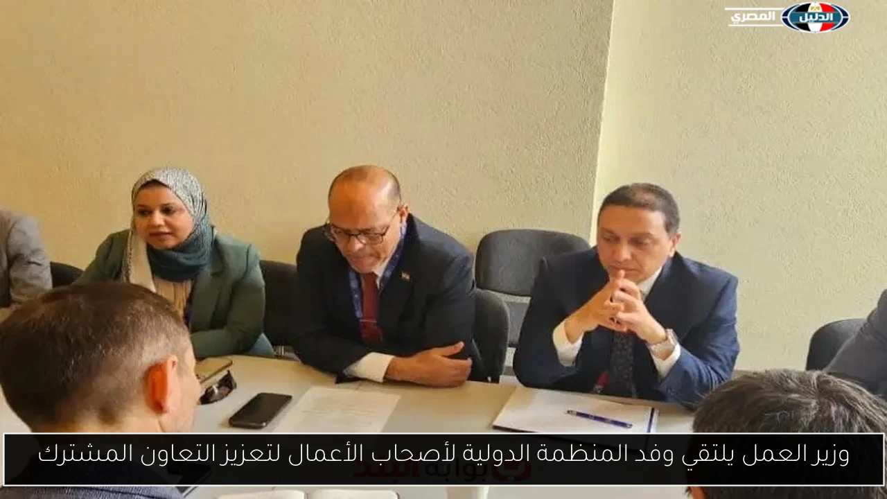 وزير العمل يلتقي وفد المنظمة الدولية لأصحاب الأعمال لتعزيز التعاون المشترك