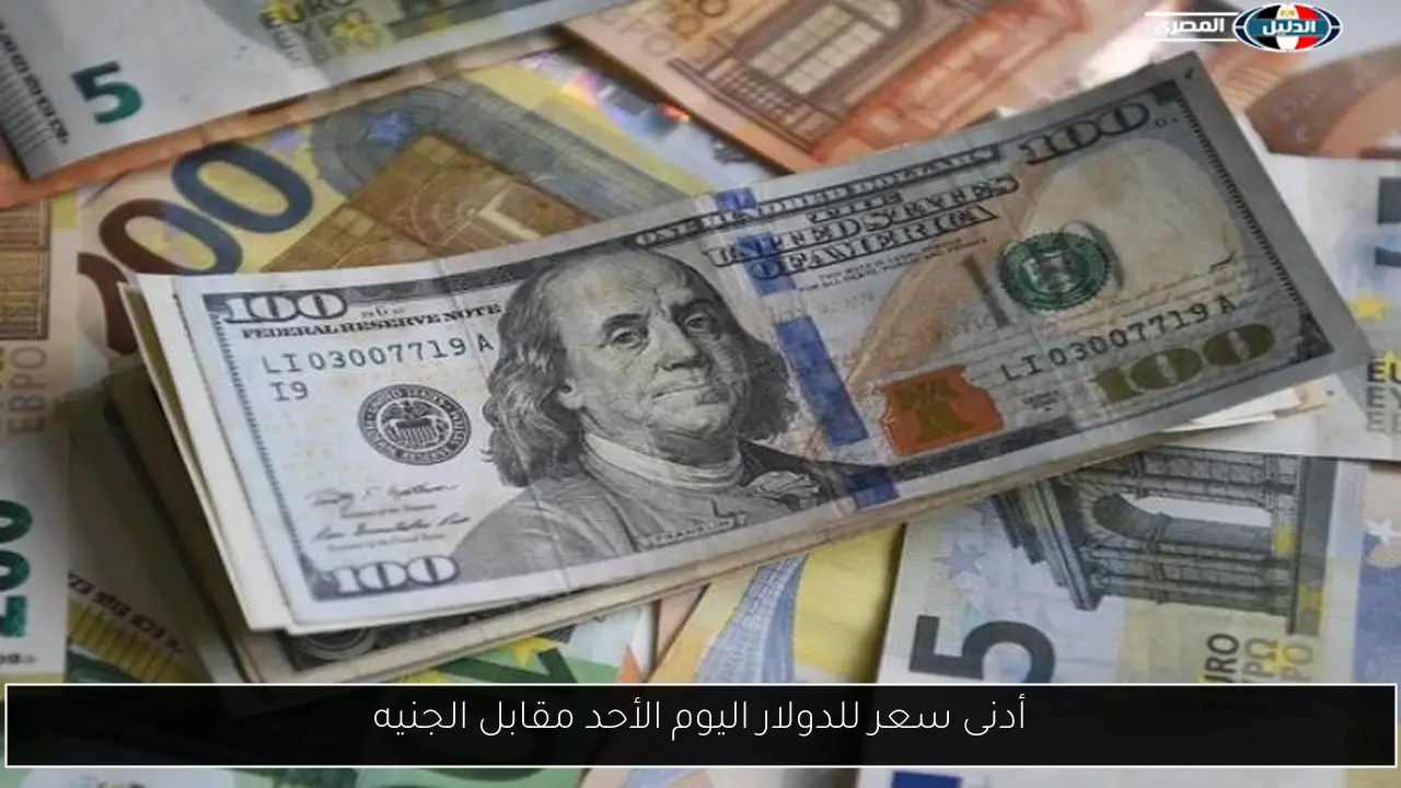 أدنى سعر للدولار اليوم الأحد مقابل الجنيه