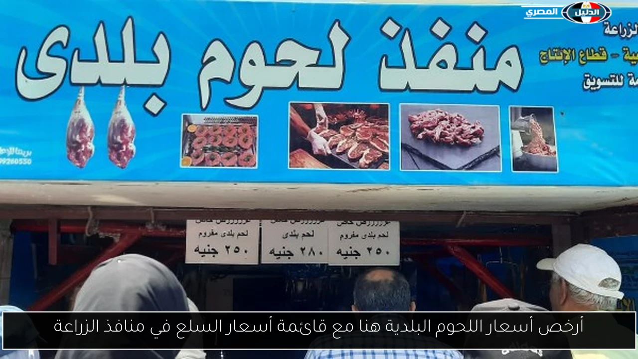 أرخص أسعار اللحوم البلدية هنا مع قائمة أسعار السلع في منافذ الزراعة