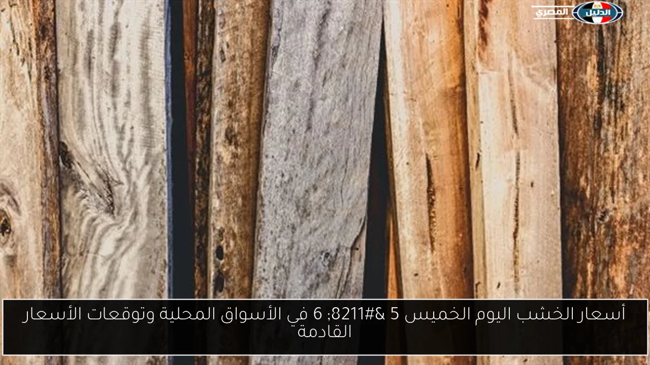 أسعار الخشب اليوم الخميس 5 – 6 في الأسواق المحلية وتوقعات الأسعار القادمة