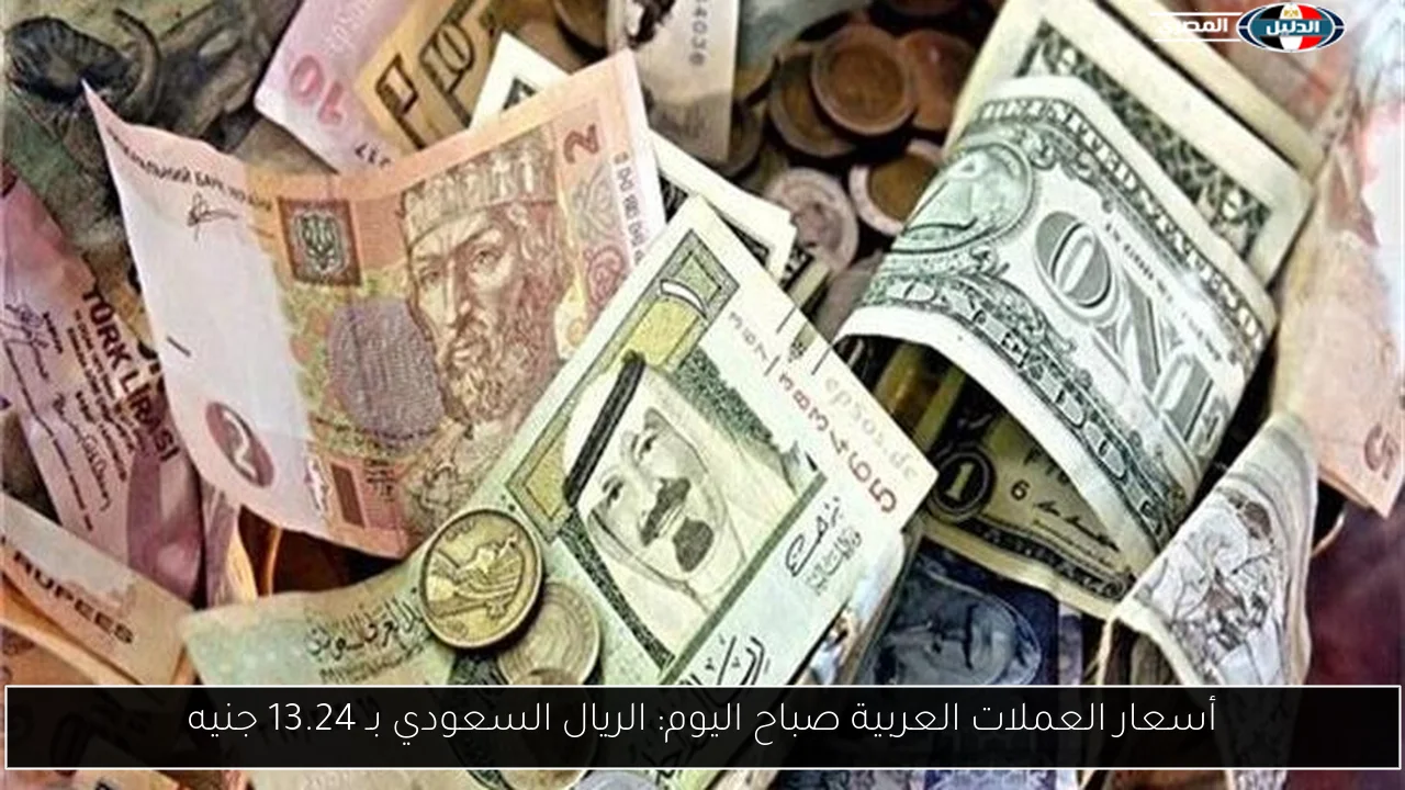 أسعار العملات العربية صباح اليوم: الريال السعودي بـ 13.24 جنيه