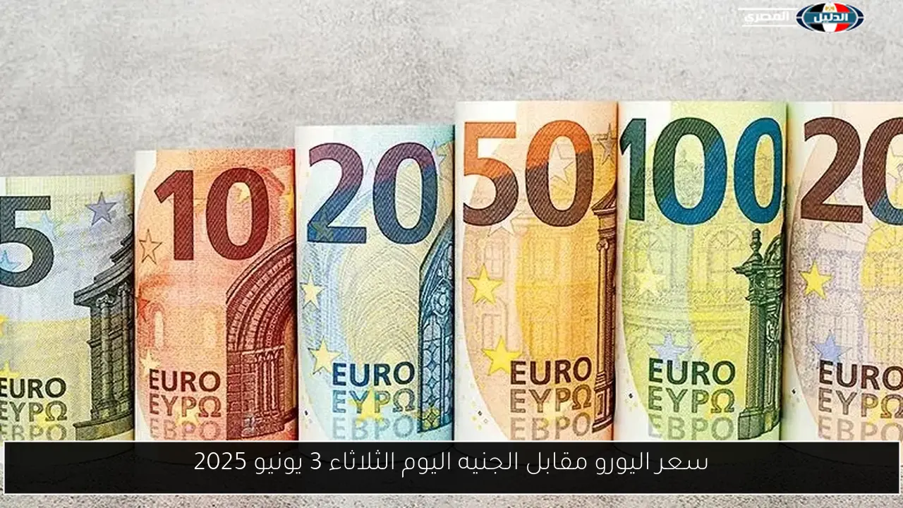 سعر اليورو مقابل الجنيه اليوم الثلاثاء 3 يونيو 2025