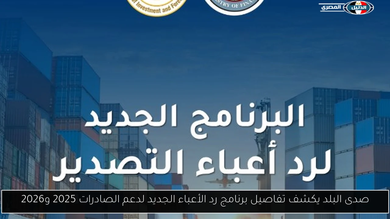 صدى البلد يكشف تفاصيل برنامج رد الأعباء الجديد لدعم الصادرات 2025 و2026