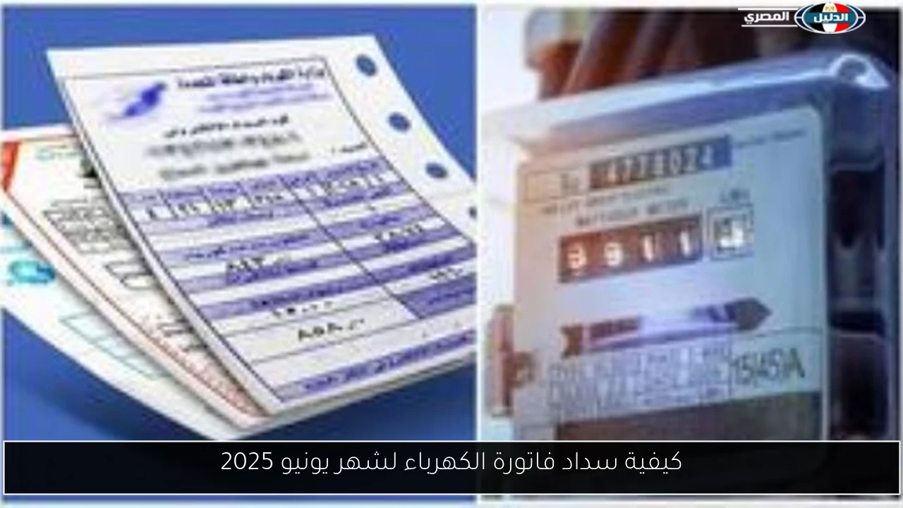 كيفية سداد فاتورة الكهرباء لشهر يونيو 2025