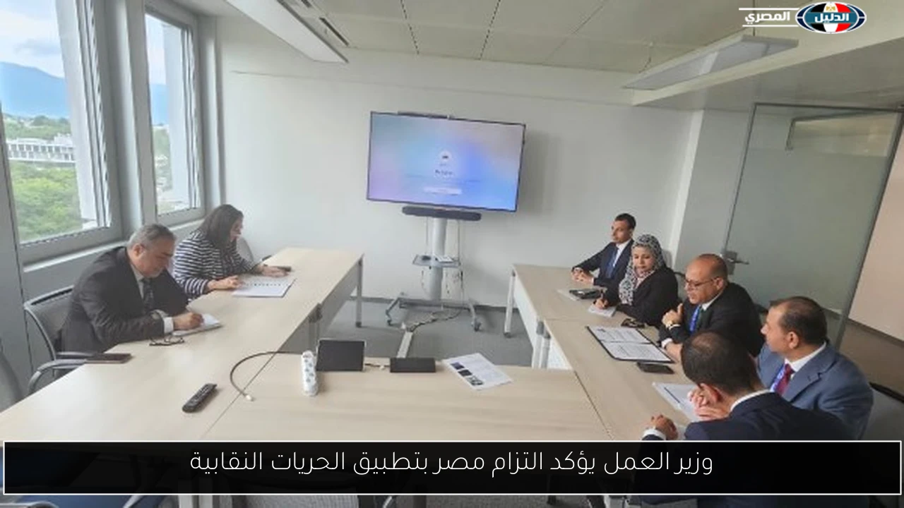 وزير العمل يؤكد التزام مصر بتطبيق الحريات النقابية