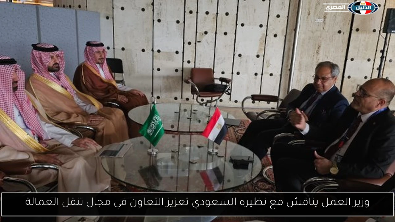 وزير العمل يناقش مع نظيره السعودي تعزيز التعاون في مجال تنقل العمالة